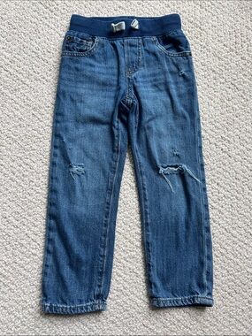 GAP Boys Blue Distressed Denim Jogger Jeans